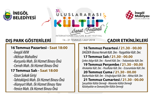 31. Uluslararası Kültür Sanat Festivali Dışpark Gösterileri